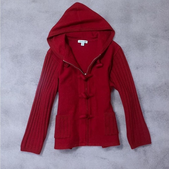 Coldwater Creek Red Knit Sweater - Picture 3 of 6